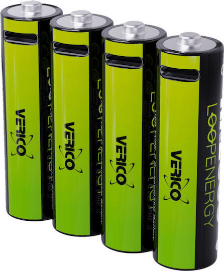 Verico Loopenergy Aa2550 4er-pack Επαναφορτιζόμενες Usb-c