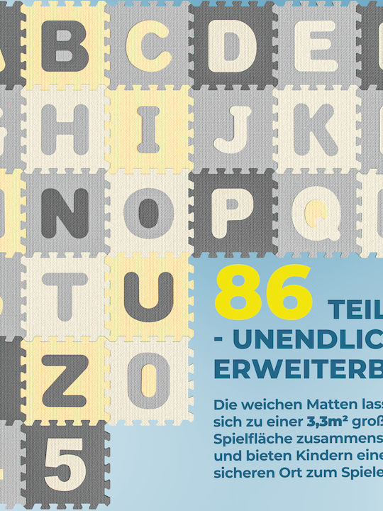 Deuba Puzzle de podea educativ pentru copii cu numere 36buc