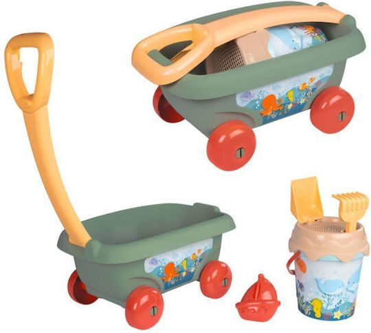 Smoby Beach Bucket Set with Accessories Pink