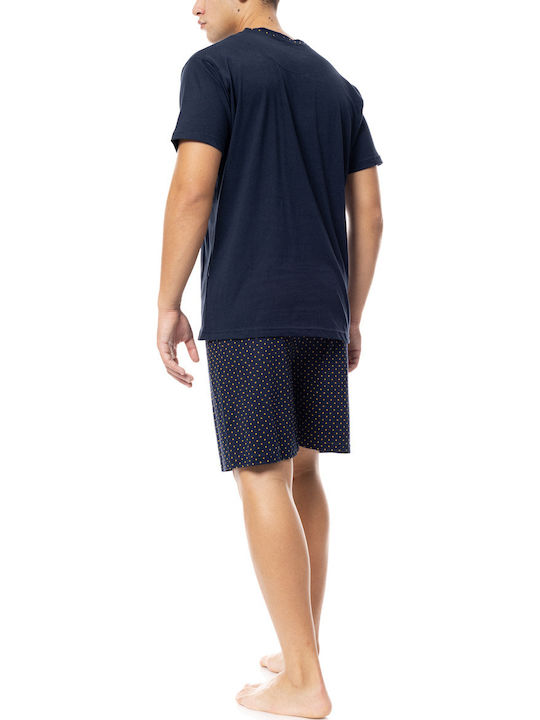 Ulisse Καλοκαιρινή Ανδρική Πιτζάμα Yacht Blue