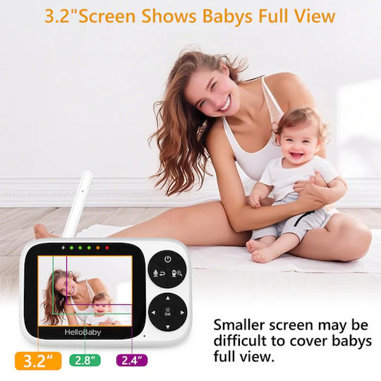 HelloBaby Drahtlose Babyüberwachung , Zwei-Wege-Kommunikation & Schlaflieder