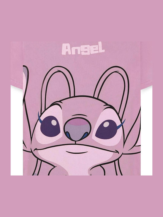Difuzed Lilo & Stitch T-shirt Pink Cotton