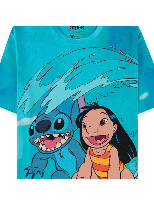 Difuzed Lilo & Stitch T-shirt Digital Printed Surf Unisex Ts885248dny