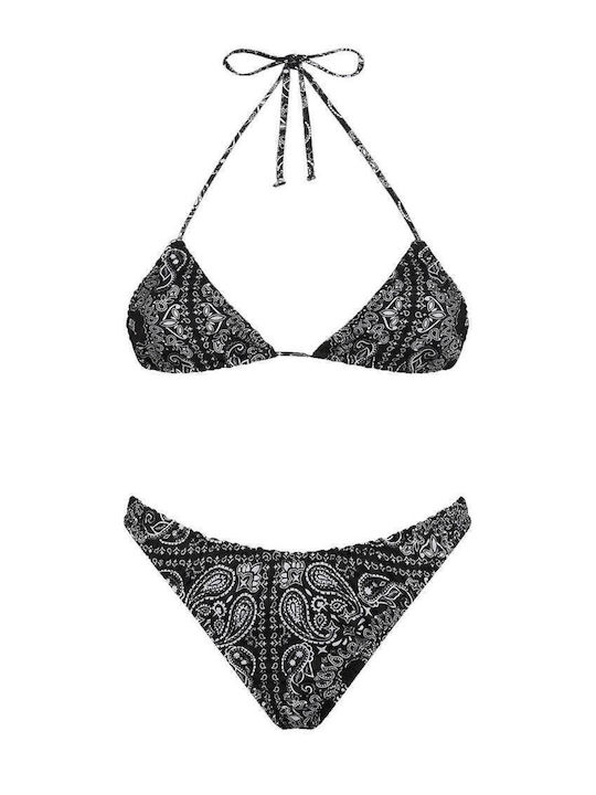 Triangle Bikini Top Black