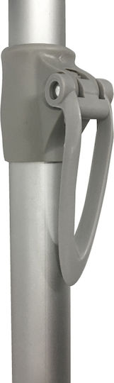 Maui & Sons Folding Aluminum Beach Umbrella Diameter 2.2m with UV Protection and Air Duct Hedge Green