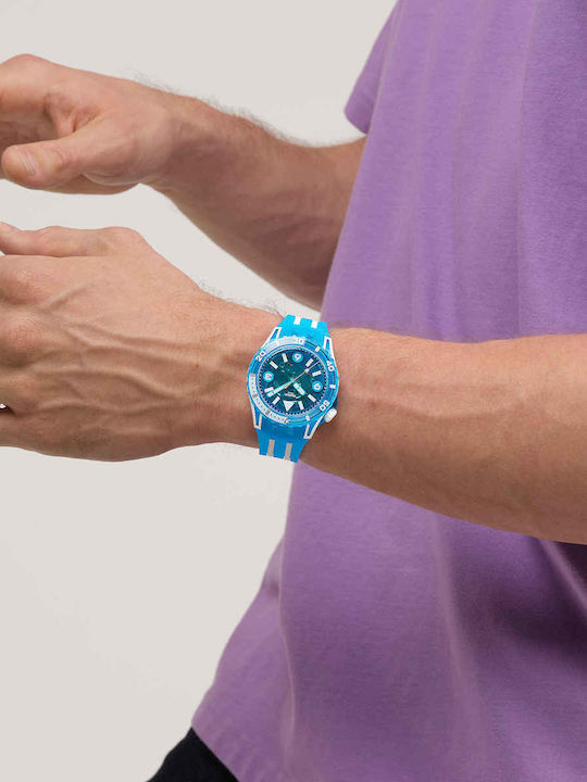 Swatch Swatch Women's Watch with Blue Rubber Strap