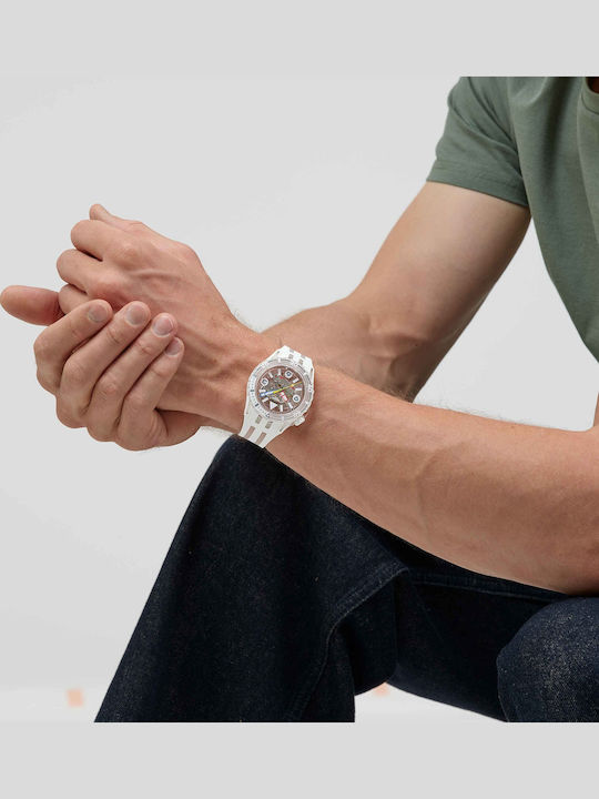 Swatch Swatch Ρολόι Μπαταρίας με Καουτσούκ Λουράκι Swatch Swatch Ρολόι Μπαταρίας με Καουτσούκ Λουράκι