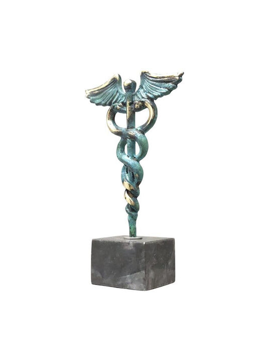 Bronze Statue of Rod of Asclepius