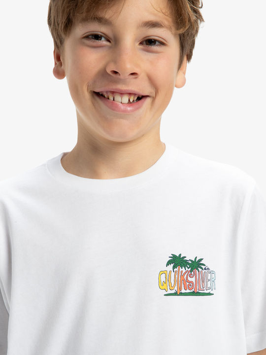 Kids' T-shirt White Ev Sunny Palms
