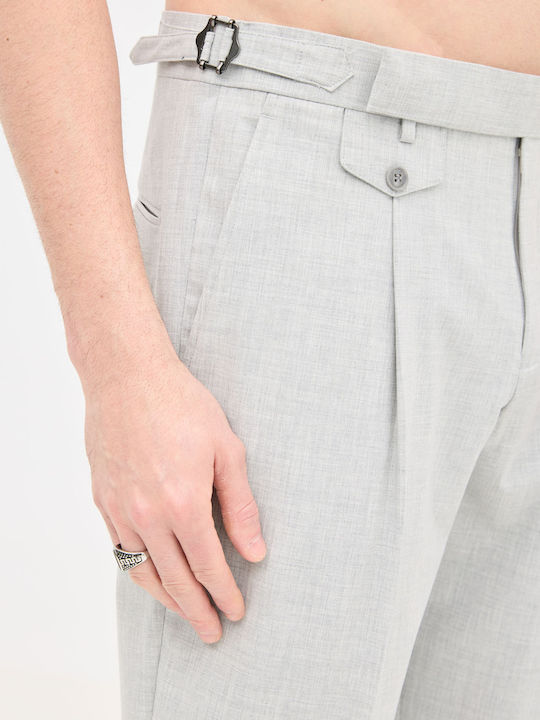Pantaloni Elastic Light Gray