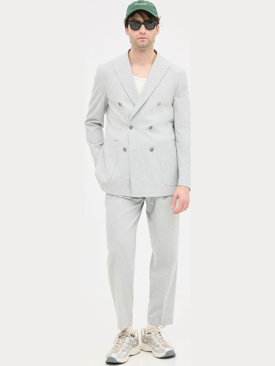 Pantaloni Elastic Light Gray