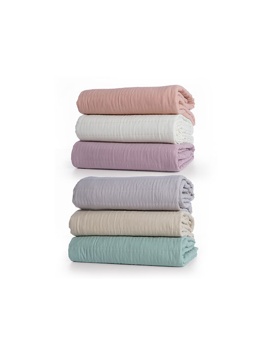 Nef-Nef Homeware Colorfull Tagesdecke King Size Mikrofaser Lilac (114) 270x270cm