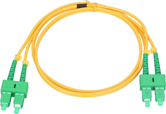 Extralink Optical Fiber Cable SC/APC-SC/APC 5m Yellow
