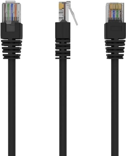 PremiumCord U/UTP Cat.5e (Gigabit) Καλώδιο Δικτύου Ethernet 2m Μαύρο