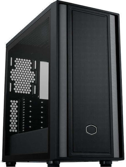 CoolerMaster MasterBox 600 Lite Gaming Midi Tower Κουτί Υπολογιστή με Πλαϊνό Παράθυρο Μαύρο