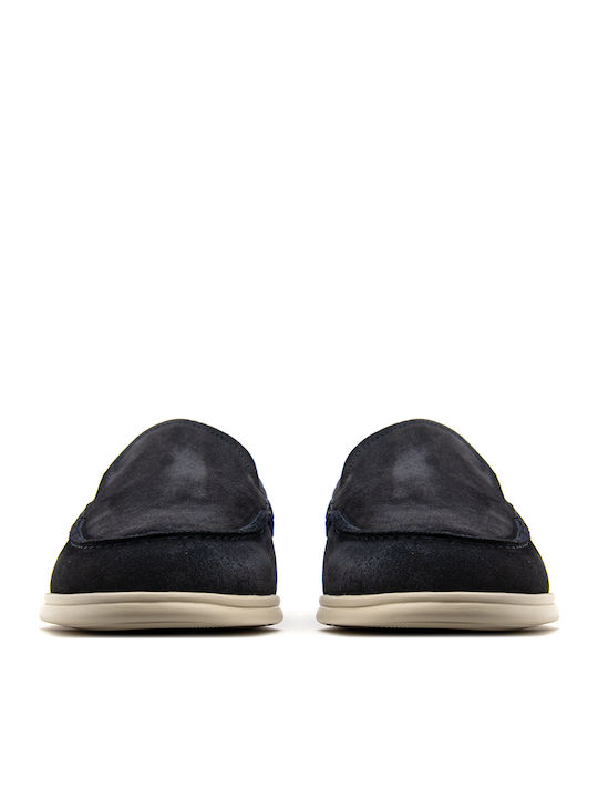 Suede Ανδρικά Loafers σε Μπλε Χρώμα