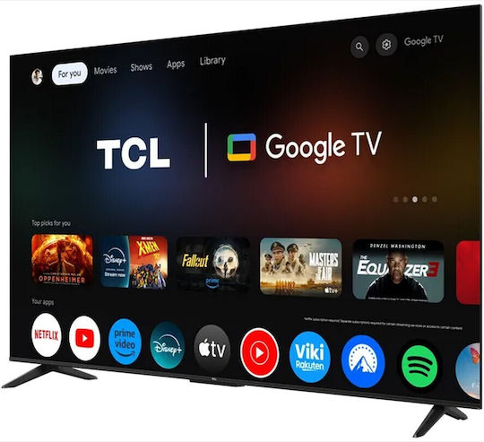 TCL Smart Τηλεόραση 65" 4K UHD LED P6K HDR (2025) 65P6K