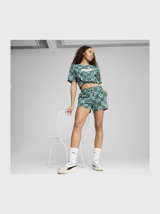 Women's Sporty Shorts Green