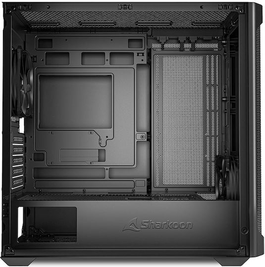 Sharkoon MK4 RGB Strip Gaming Midi Tower Κουτί Υπολογιστή με Πλαϊνό Παράθυρο Μαύρο