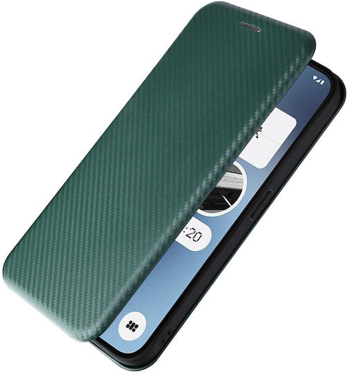 Carbon Fiber Buchen Sie Grün (Nothing Phone 2a / 2a Plus)