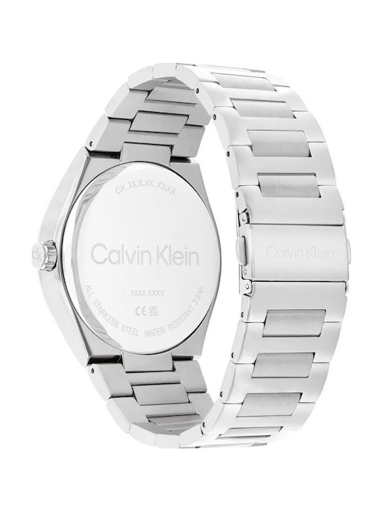 Calvin Klein Distinguish Men's Watch Battery with Silver Metal Bracelet