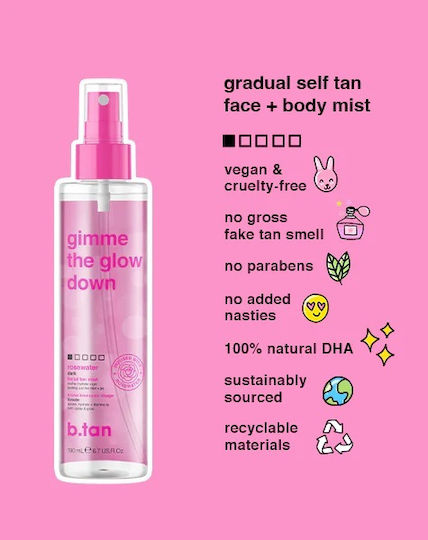 B.Tan Self Tanning Mist Προσώπου 190ml