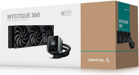 Deepcool Mystique 360 WH Water Cooling System AIO CPU with 3 Fans 120mm and ARGB Lighting
