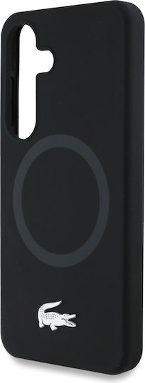 Lacoste Croc Logo Back Cover Σιλικόνης Ασημί (Galaxy S25)