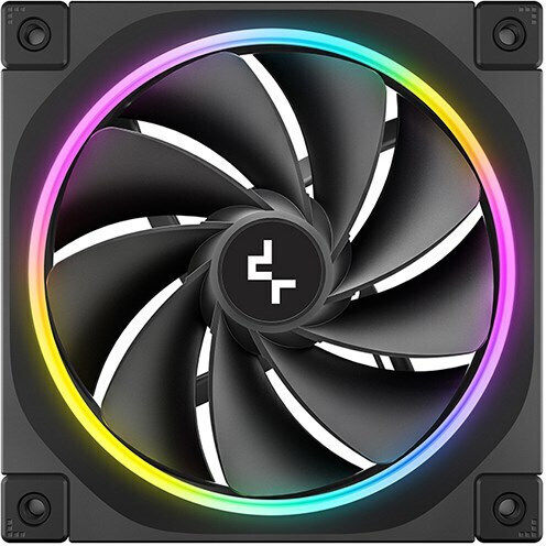 Deepcool FL12-3 IN 1 Reverse Blade Case Fan 120mm (2150rpm / 55cfm) with RGB Lighting and 4-Pin PWM Connection 3pcs