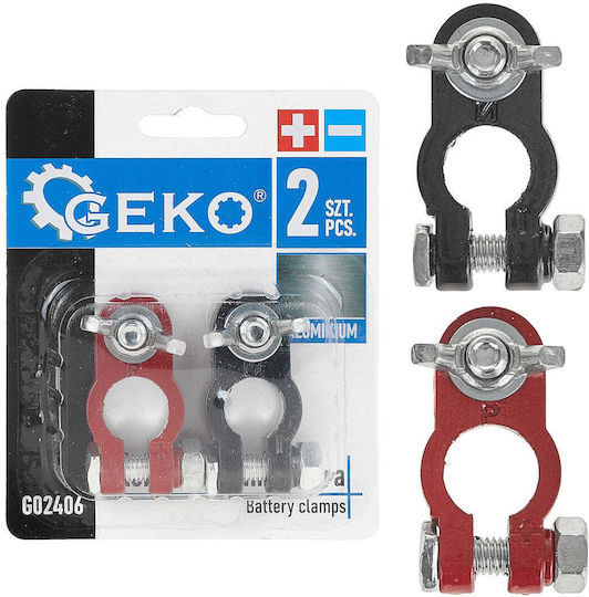 Aluminum Battery Terminal 2 Pieces Geko G02406