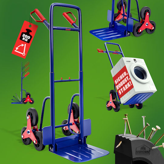 Cărucior de transport Deuba Sarcină maximă 200 Kg 65 X 47 X 115 Cm