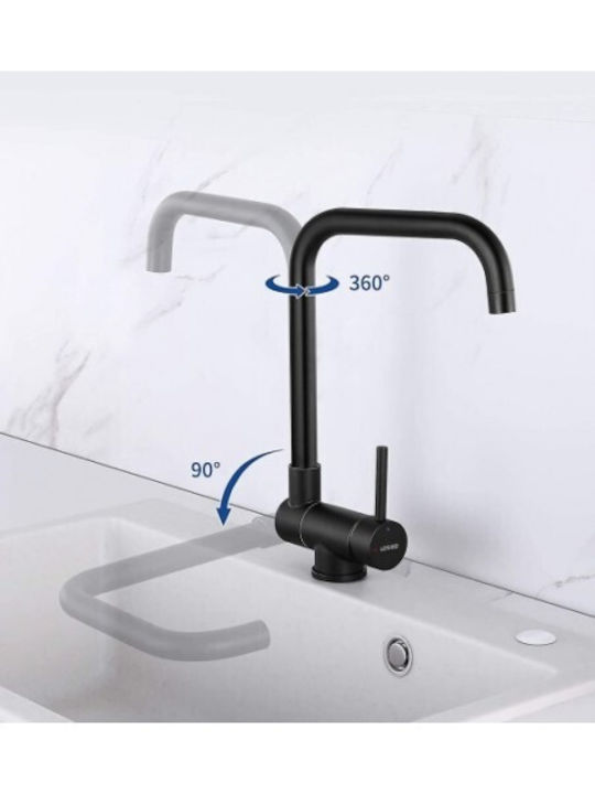 Crolla Crolla Puro U-Shaped Kitchen Faucet Counter Black