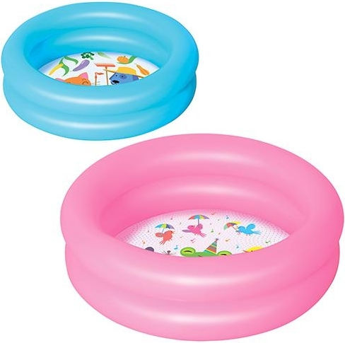 Bestway Παιδική Στρογγυλή Πισίνα 21lt Φουσκωτή 61x15εκ. Γαλάζια