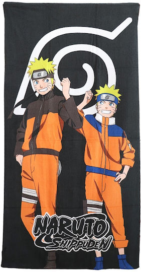 Aymax Naruto Prosoape de plajă pentru copii Negru 140x70cm