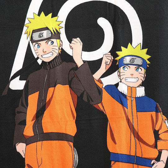 Aymax Naruto Prosoape de plajă pentru copii Negru 140x70cm
