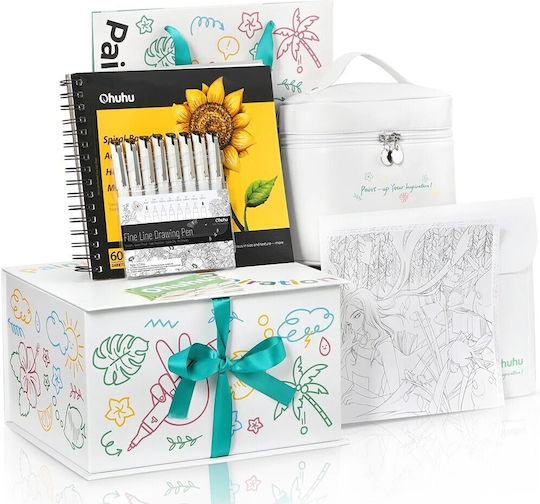 Ohuhu Honolulu Gift Set Drawing Markers Neon Set 72 Colours