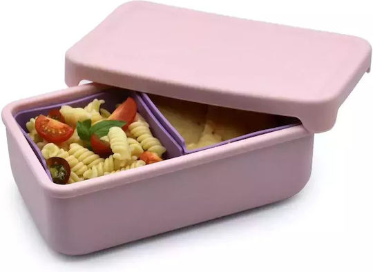 Melii Kids' Food Container made of Silicone 0.7lt Pink