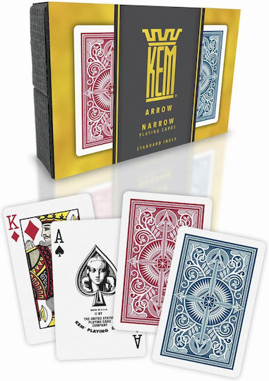 Kem Playing Cards 1pcs Plastic for Poker Red