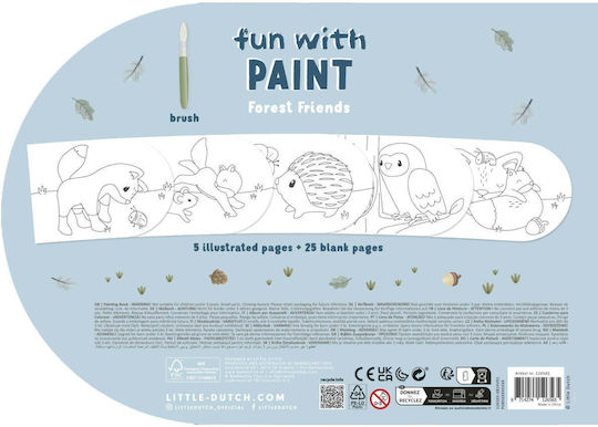 Little Dutch Forest Friends Painting Set 30x21cm