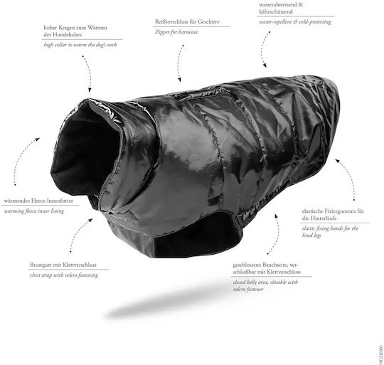 Hunter Red Waterproof / Windproof Dog Coat with 78cm Back Length