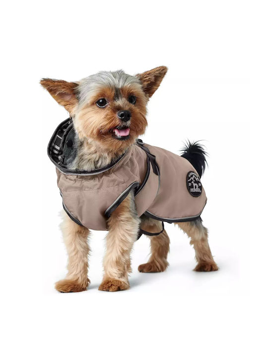 Hunter Hundemantel Wasserdicht Beige mit Rückenlänge 25 cm.