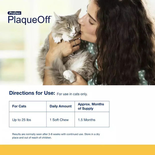 PlaqueOff Soft Chew Λιχουδιά για Οδοντική Φροντίδα 90gr