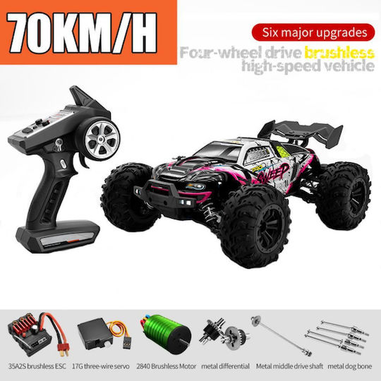 Mașină cu telecomandă Scy-16101 Pro 1/16 4WD 2.4GHz Viteză maximă 70km/h Baterie 7.4V 1500 mAh 15C Timp de funcționare 18min