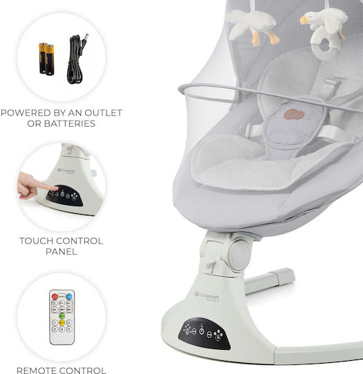 Kinderkraft Elektrische Babywippe Tulsy Grau