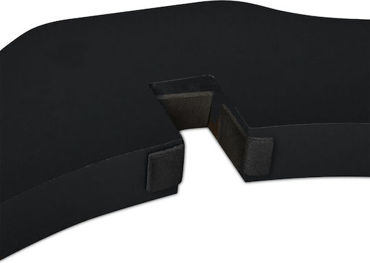 Relaxdays Divider de verandă pentru Câini de Culoare Negru 205.5 x 70 x 70cm