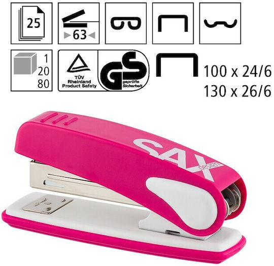 Sax Hand-Heftgerät Heftgerät Rosa