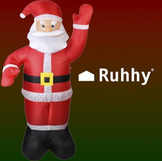 Outdoor Inflatable Illuminated Santa Claus Electric Red 180cm