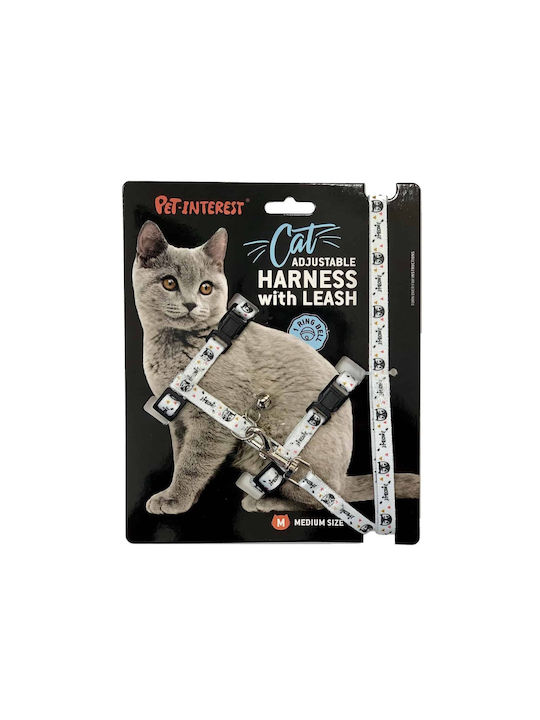 Pet Interest Meow Σετ Σαμαράκι και Οδηγός Γάτας 1m/25-40cm Pet Interest Meow Σετ Σαμαράκι και Οδηγός Γάτας 1m/25-40cm