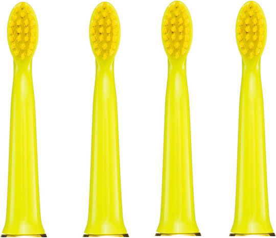 Set 4 Toothbrush Refills Vitammy Splash Th1811-4 Yello Yellow