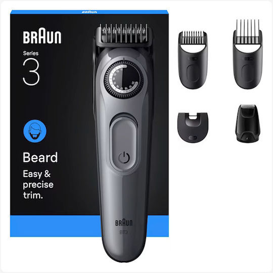 Braun Series 3 Επαναφορτιζόμενη Κουρευτική Μηχανή Γκρι BT3560